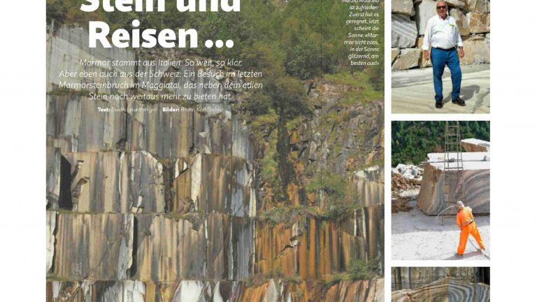 Marmor, Stein und Reisen